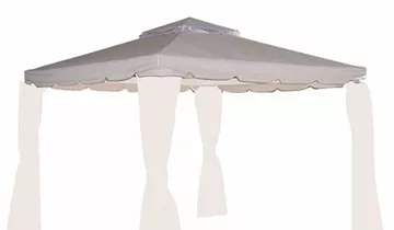 Siena Garden Ersatzdach zu Pavillon Dubai 300x300cm natur 