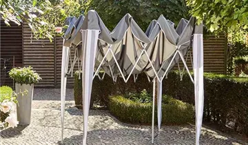 Siena Garden Faltpavillon quadratisch 300x300 cm weiß/blau