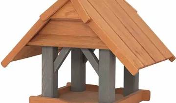 Siena Garden Vogelfutterhaus, 44x34x37 cm, hellbraun und braun Fichtenholz