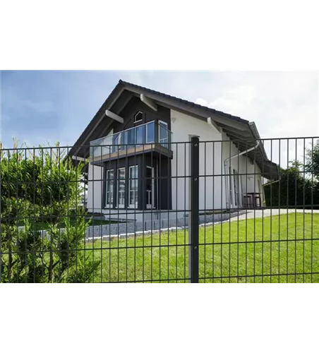 Doppelstabmattenzaun 103 x 251 cm, anthrazit, 6/5/6, Premium