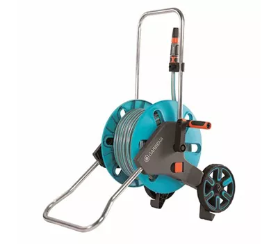 Gardena Schlauchwagen AquaRoll M Set mit Schlauch und Spritze