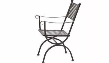 MBM Gartenstuhl Romeo 55 cm x 65 cm x 90 cm marrone Eisen 