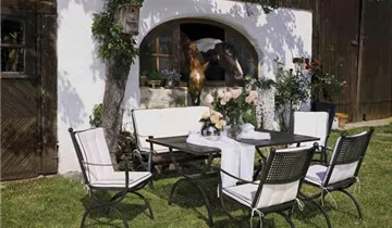 MBM Gartenstuhl Romeo 55 cm x 65 cm x 90 cm marrone Eisen 