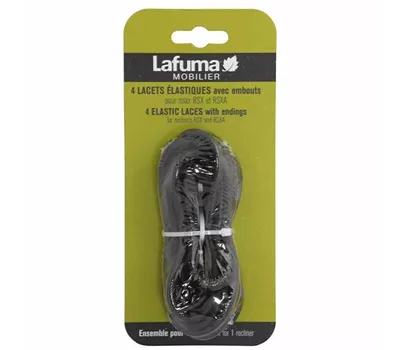 Lafuma Gummischnüre mit Endkappe schwarz 