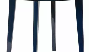 Gartentisch Lisa Ø 90 H 73 cm blau Kunststoff