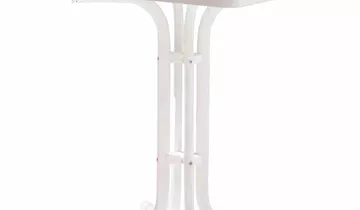 Sieger Balkontisch Mecalit 70x70x72 cm weiß
