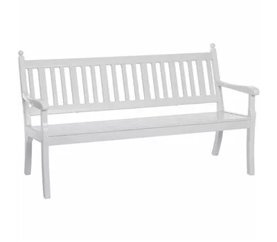 Blome Gartenbank Hohenzollern 3-Sitzer weiß Kunststoff