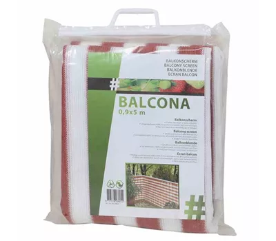 Balkonverkleidung 500x90 cm terracotta/ weiß