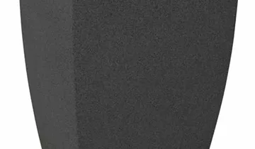 PP-Plastic Gefäß Bologna 40, 40x40x58cm schwarz Granit 