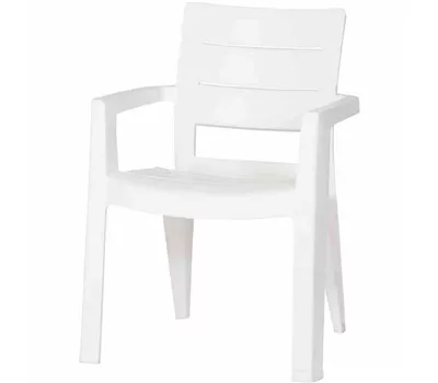 Ibiza Stapelsessel Vollkunststoff weiß matt