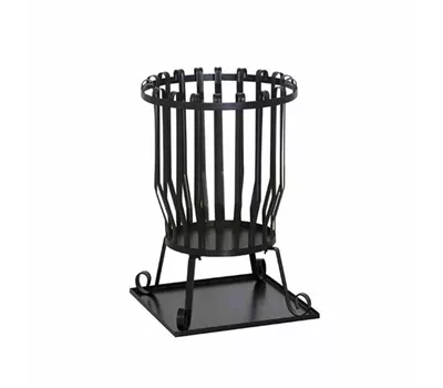 Siena Garden Feuerkorb Druma, Ø 43x63cm schwarz Stahl 