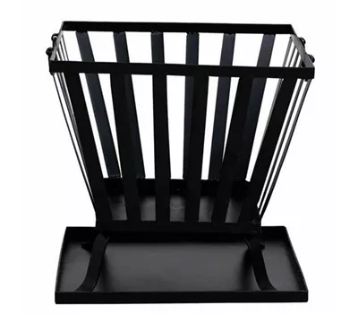 Siena Garden Feuerkorb Torino, 44x44x37cm schwarz Stahl