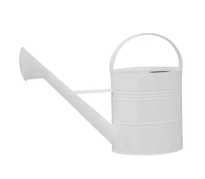 Siena Garden Gießkanne , 10 Liter, 56x19x40 cm weiß Stahlblecharden 