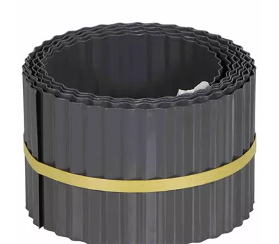 Siena Garden Rasenkante, 600x15 cm grau, Metall