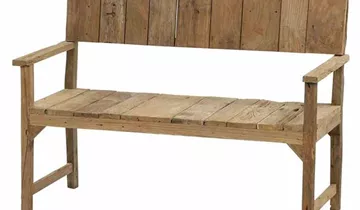 Siena Garden Loreo 2-Sitzerbank 124 cm Teak recycelt 