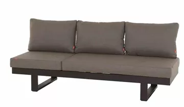 Siena Garden Avenia Loungbank 3-Sitzer anthrazit / taupe Aluminium