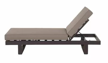 Siena Garden Avenia Loungbank 3-Sitzer anthrazit / taupe Aluminium