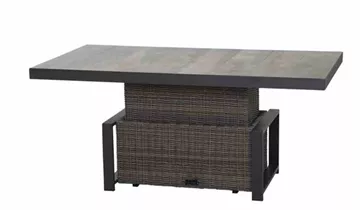 Siena Garden Corido Lifttisch 160x90cm Alu/Geflecht/Keramik