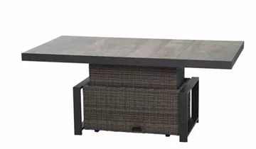 Siena Garden Corido Lifttisch 160x90cm Alu/Geflecht/Keramik