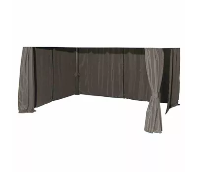 Siena Garden Dubai Seitenteile ohne Fenster 3 x 4 m grau 